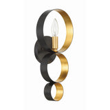 Luna Sconce 7'' English Bronze + Antique Gold