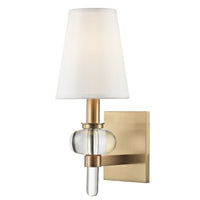 Luna Wall Sconce - Aged Brass by Hudson Valley