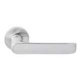 Lund Door Lever in Satin Chrome by Colombo Design