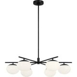 Lune Chandelier — 33 5/8", Aged Iron
