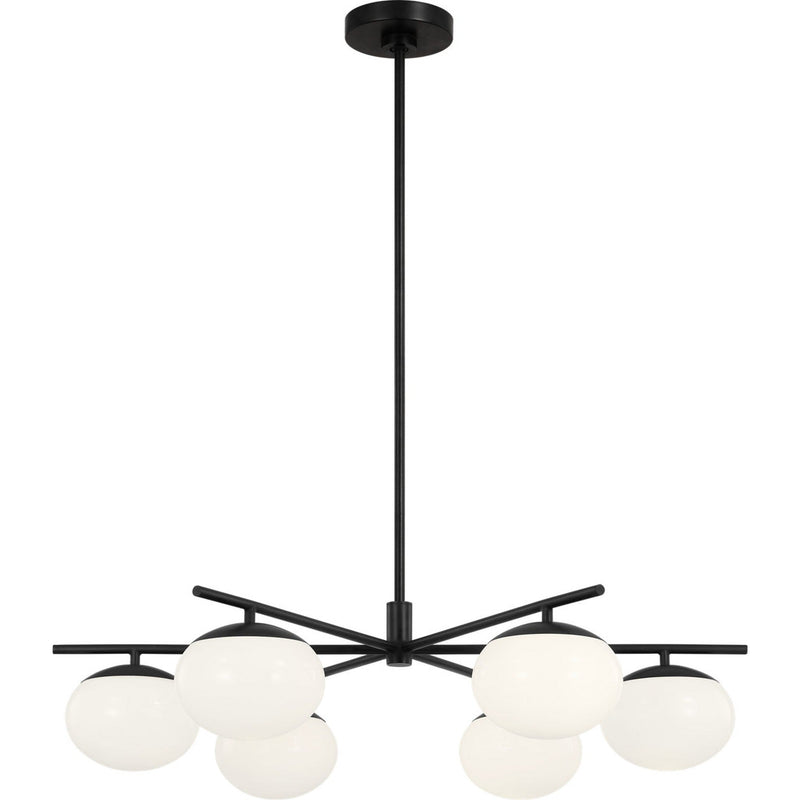 Lune Chandelier — 33 5/8", Aged Iron