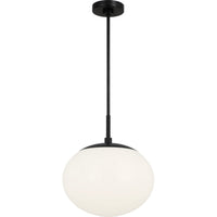Lune Pendant — 12 3/8", Aged Iron