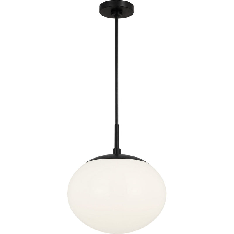 Lune Pendant — 12 3/8", Aged Iron