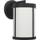 Luning Outdoor Wall Lantern — Small, Textured Black