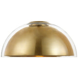 Lusi Flush Mount Hand Rubbed Antique Brass By Visual Comfort Modern - Side View2