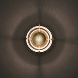 Lustra Wall/Ceiling Light detail in Modern Brass, by Hubbardton Forge