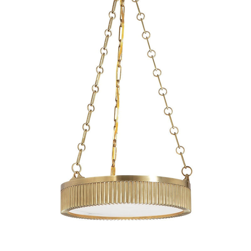 Lynden Chandelier - 15.5 Inch - Aged Brass by Hudson Valley