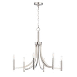 Lyndon Chandelier Satin Nickel by Maxim Lighting