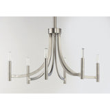 Lyndon Chandelier Satin Nickel by Maxim Lighting