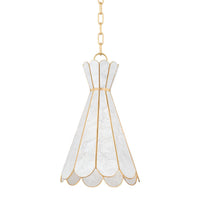 Lyra Pendant - Aged Brass