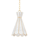 Lyra Pendant - Aged Brass