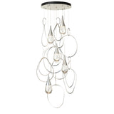 Lyric 5-Light Round Pendant, shown in Sterling, Standard, by Hubbardton Forge