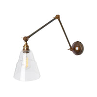 Lyx Adjustable Poster Light - Antique Brass