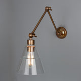 Lyx Adjustable Poster Light - Antique Brass