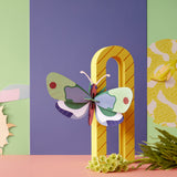 Mint Forest Butterfly Wall Art, styled in an interior