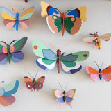 Mint Forest Butterfly Wall Art, styled in an interior