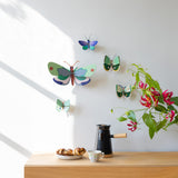 Mint Forest Butterfly Wall Art, styled in an interior