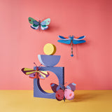 Mint Forest Butterfly Wall Art, styled in an interior