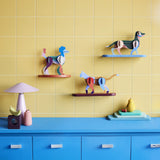 Missis Fluffy Poodle Figurine, styled in an interior