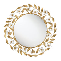 Marselle 30'' Antique Gold Mirror by Crystorama