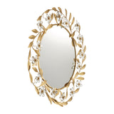 Marselle 30'' Antique Gold Mirror by Crystorama