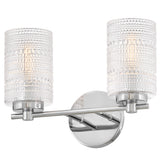 Mabel Vanity Light 2 Lights Chrome By Lark Living - Side View1