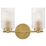 Mabel Vanity Light 2 Lights Lacquered Brass By Lark Living
