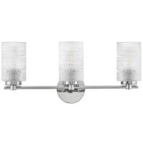 Mabel Vanity Light 3 Lights Chrome By Lark Living - Front View