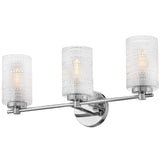 Mabel Vanity Light 3 Lights Chrome By Lark Living - Side View2