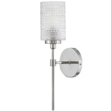 Mabel Wall Sconce Chrome By Lark Living - Side View1