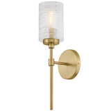 Mabel Wall Sconce Lacquered Brass By Lark Living - Side View3