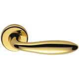 Mach Door Lever in HPS Zirconium Gold by Colombo Design
