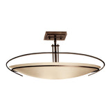 Mackintosh Semi-Flush Mount, shown in Dark Smoke, by Hubbardton Forge