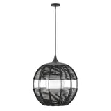Maddox Medium Orb Chandelier - Black - by Hinkley