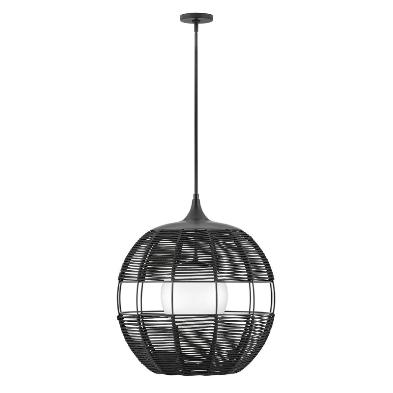 Maddox Medium Orb Chandelier - Black - by Hinkley