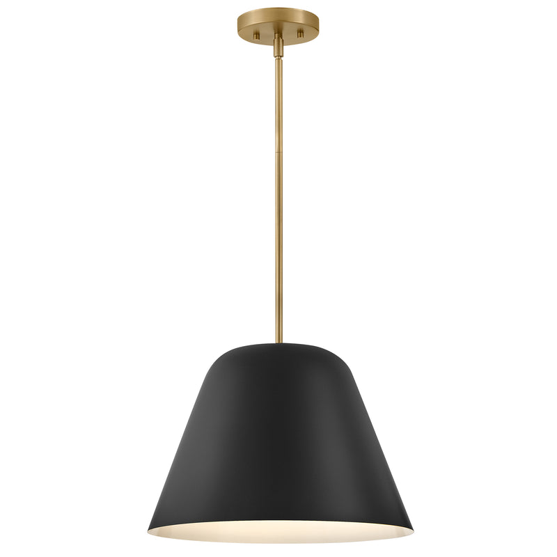 Madi Pendant Light Lacquered Brass Black By Lark Living