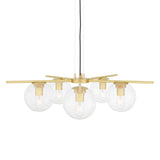 Madison 5 Arm Chandelier Satin Brass