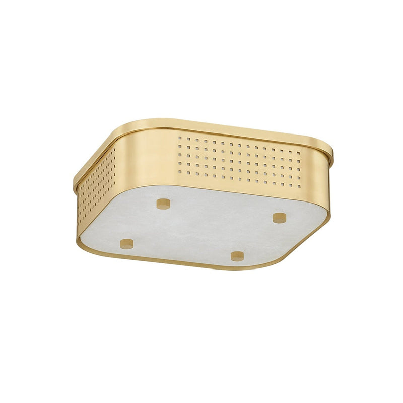 Madison Square Flush Mount - Aged Brass by Hudson Valley