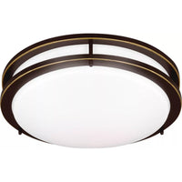 Mahone Flushmount — 14 Inch, Antique Bronze