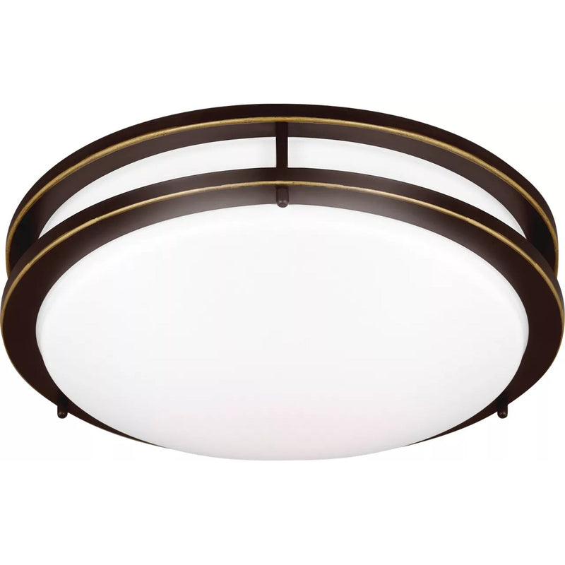 Mahone Flushmount — 14 Inch, Antique Bronze