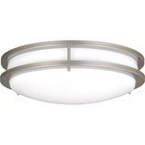 Mahone Flushmount — 14 Inch, Painted Brushed Nickel
