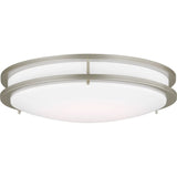 Mahone Flushmount — 18 Inch, Painted Brushed Nickel
