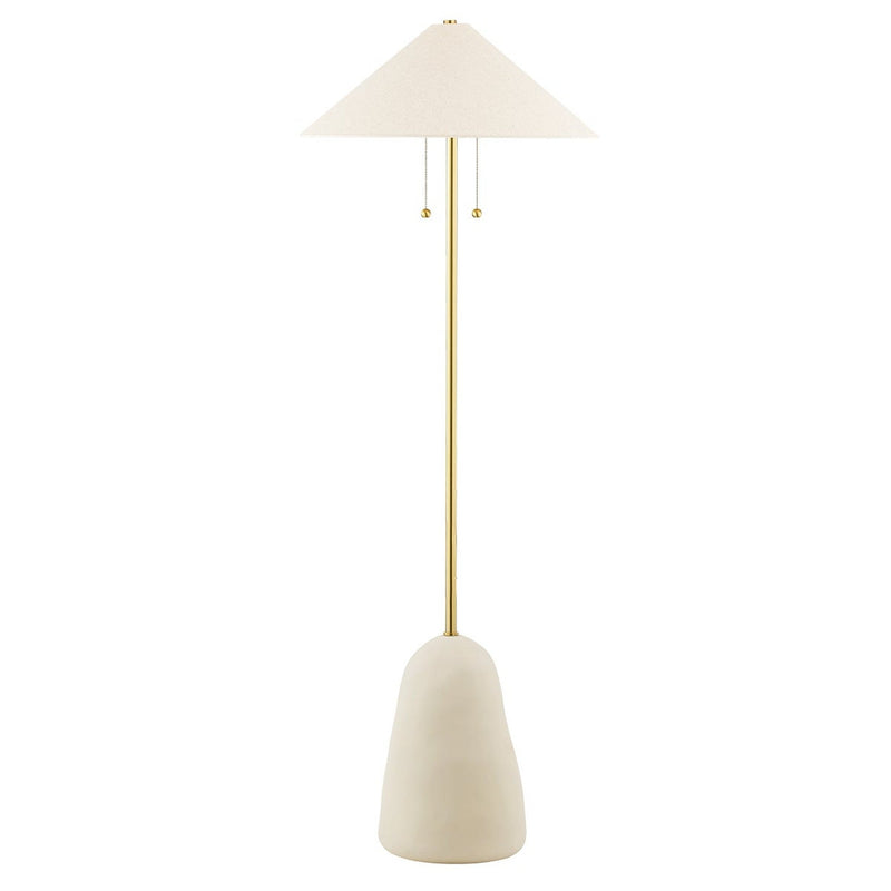 Maia Floor Lamp - Aged Brass