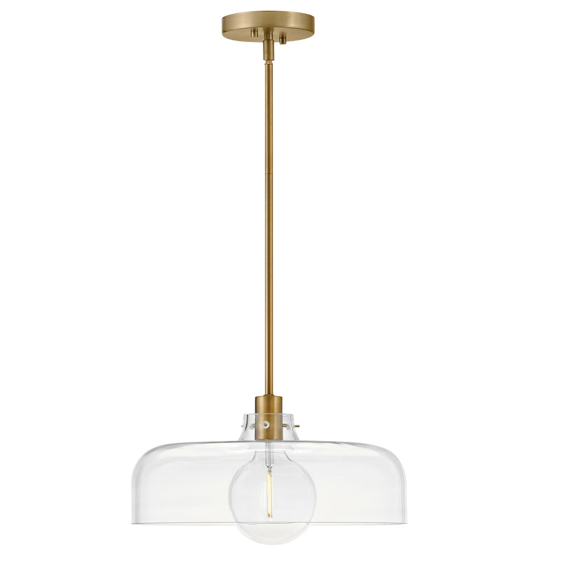 Maisie Pendant Light Lacquered Brass Clear By Lark Living