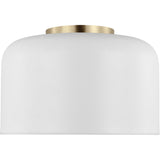 Malone Flushmount — 10 3/4", Matte White
