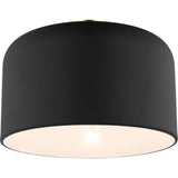 Malone Flushmount — 10 3/4", Midnight Black