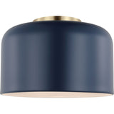 Malone Flushmount — 10 3/4", Navy