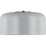 Malone Flushmount — 13 3/4", Matte Grey