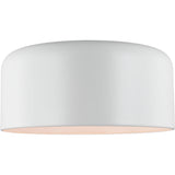 Malone Flushmount — 15 3/4", Matte White