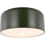Malone Flushmount — 15 3/4", Olive